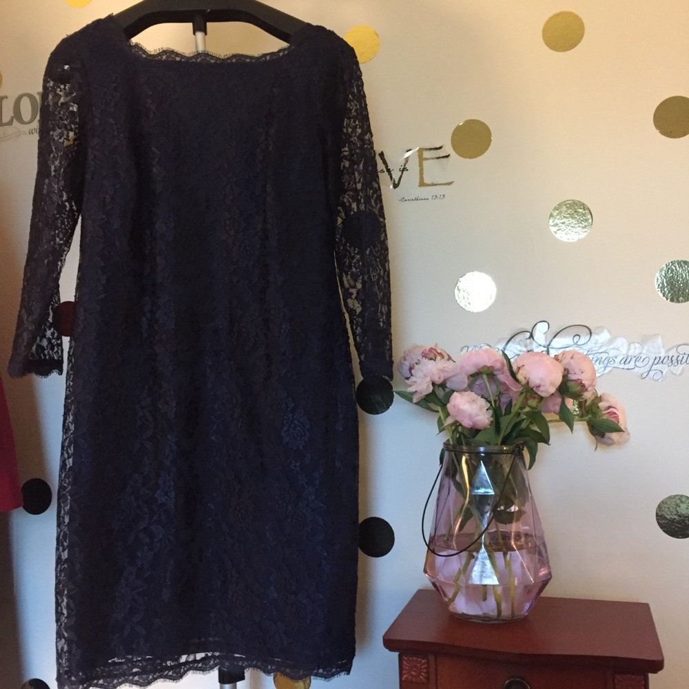 Navy Lace Dress